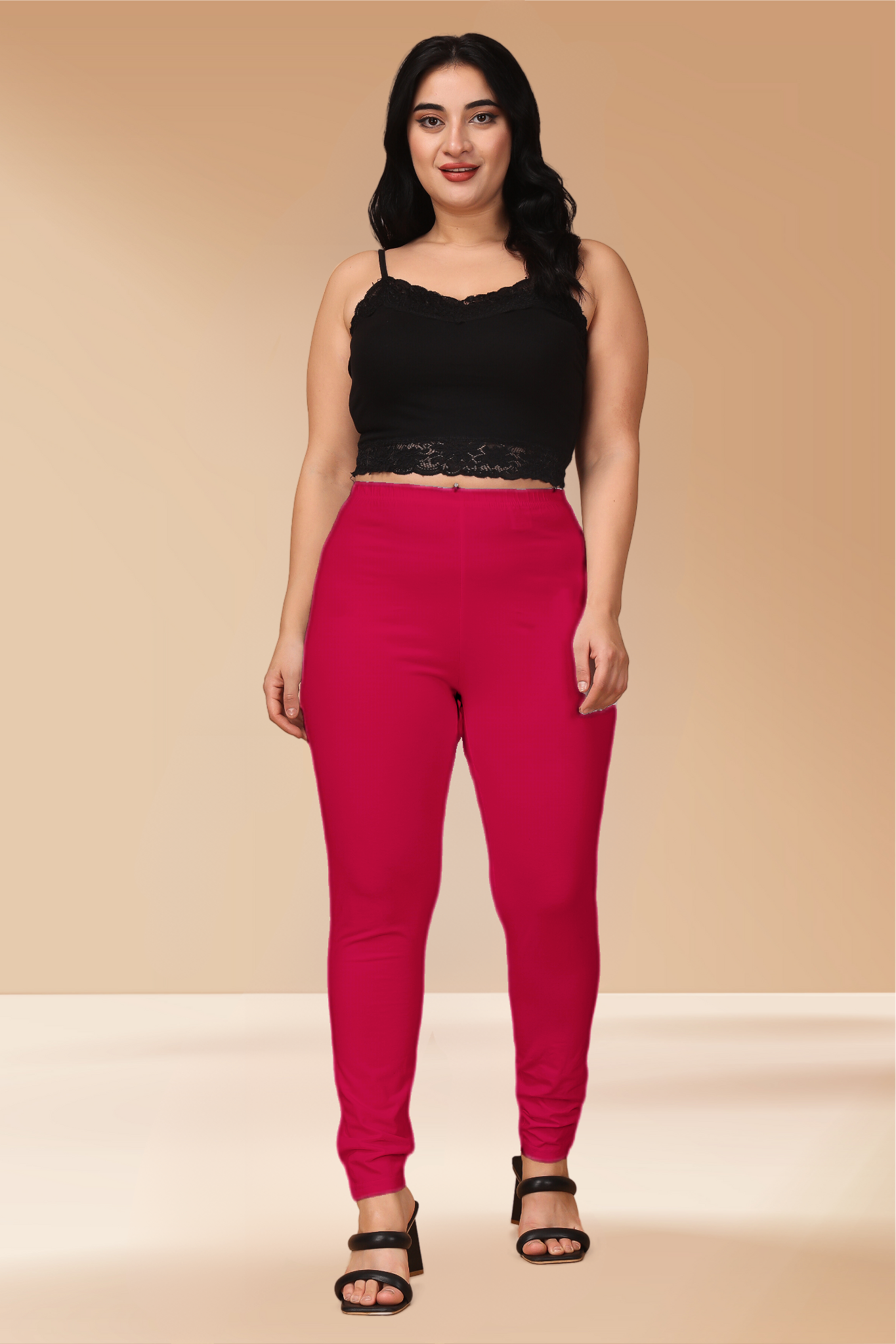 Magenta Cotton Legging