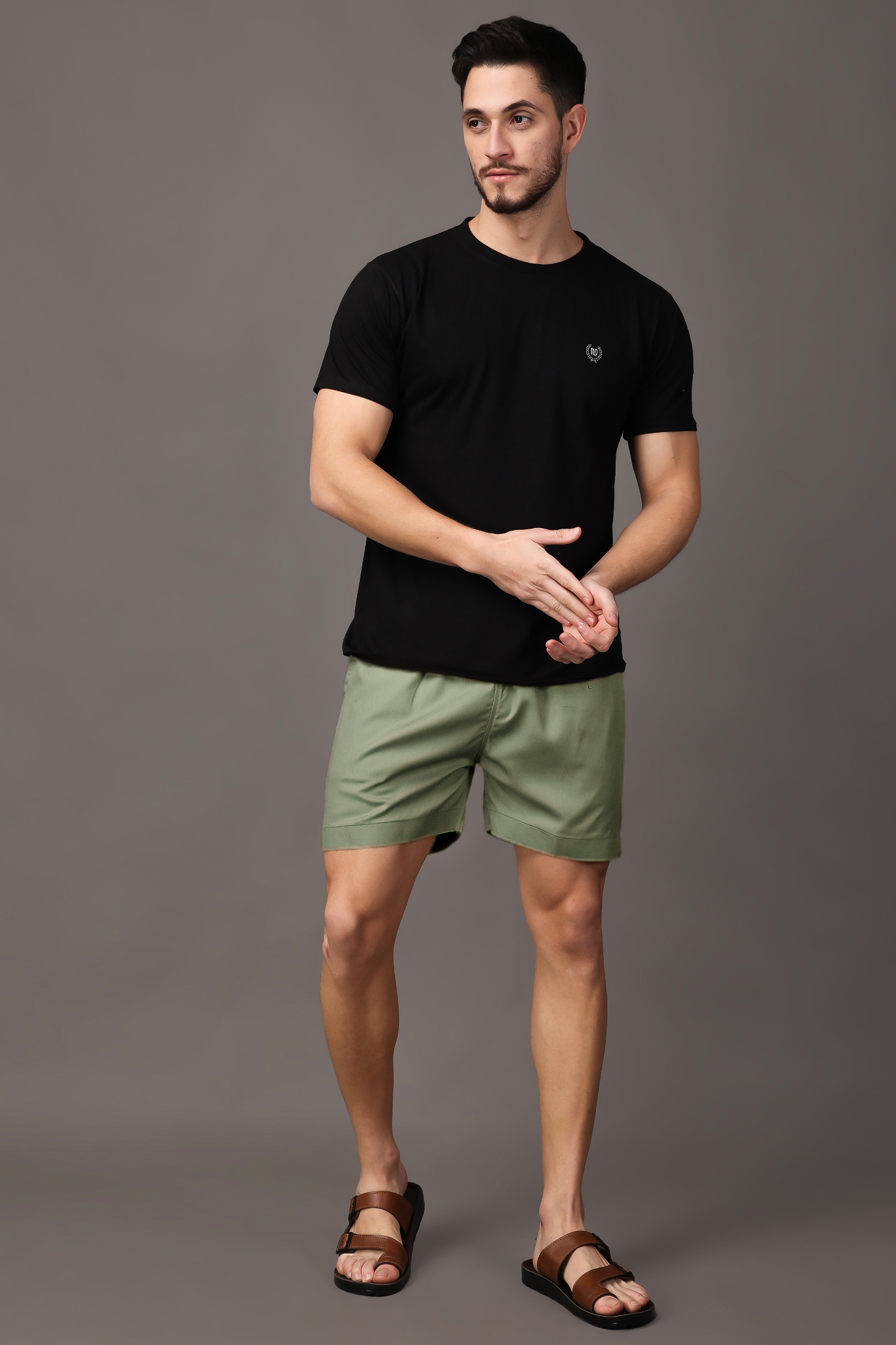Light Green Tencel Shorts
