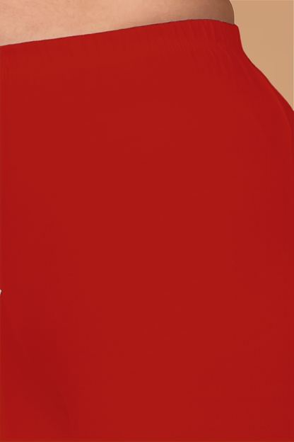 Red Cotton Legging