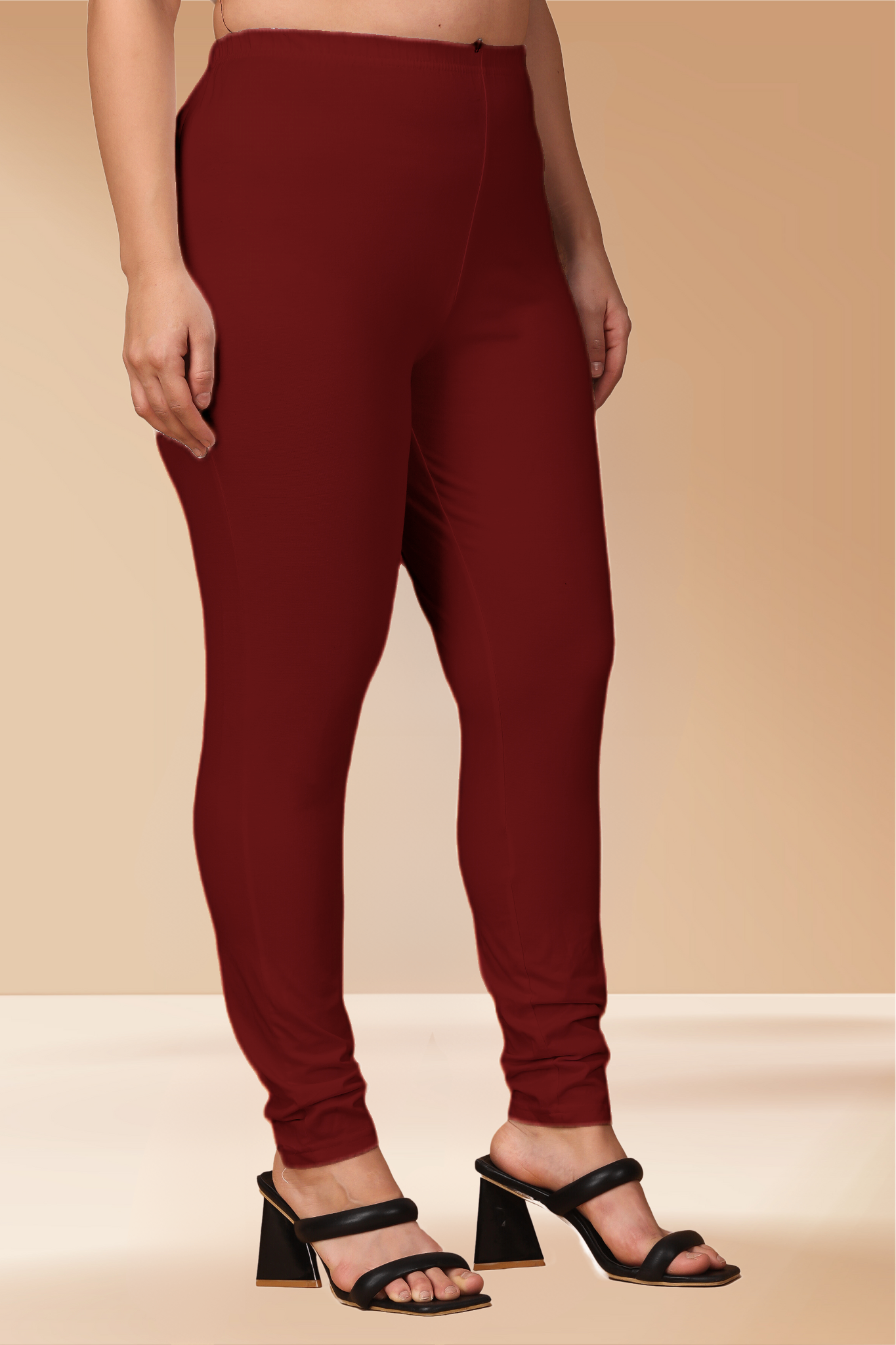 Maroon Cotton Legging
