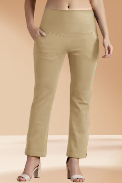 Beige Tummy Tucker Pants