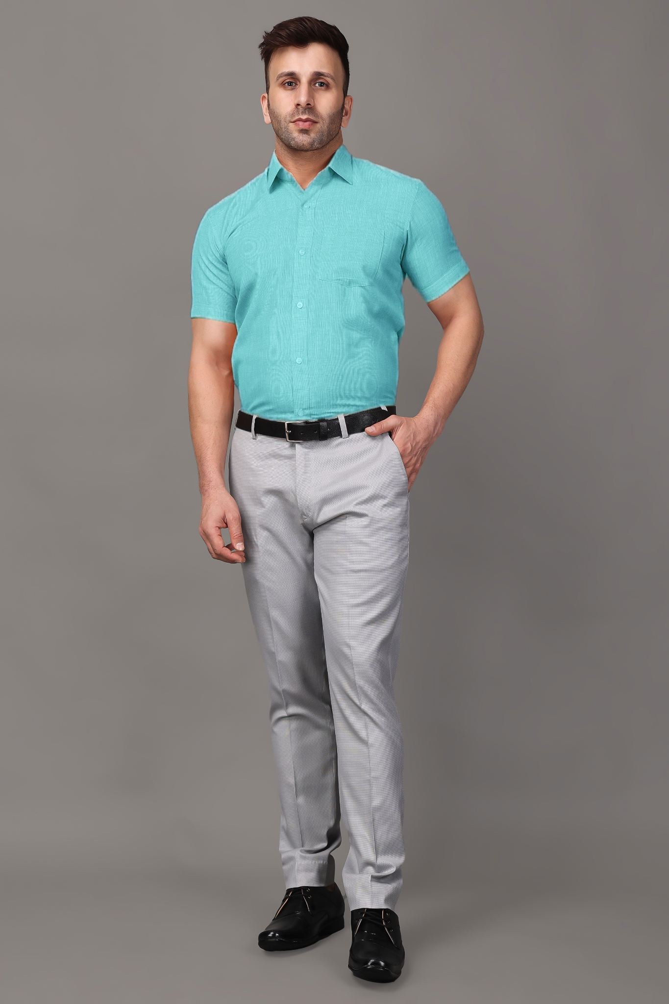 Sky Blue Cotton Shirt