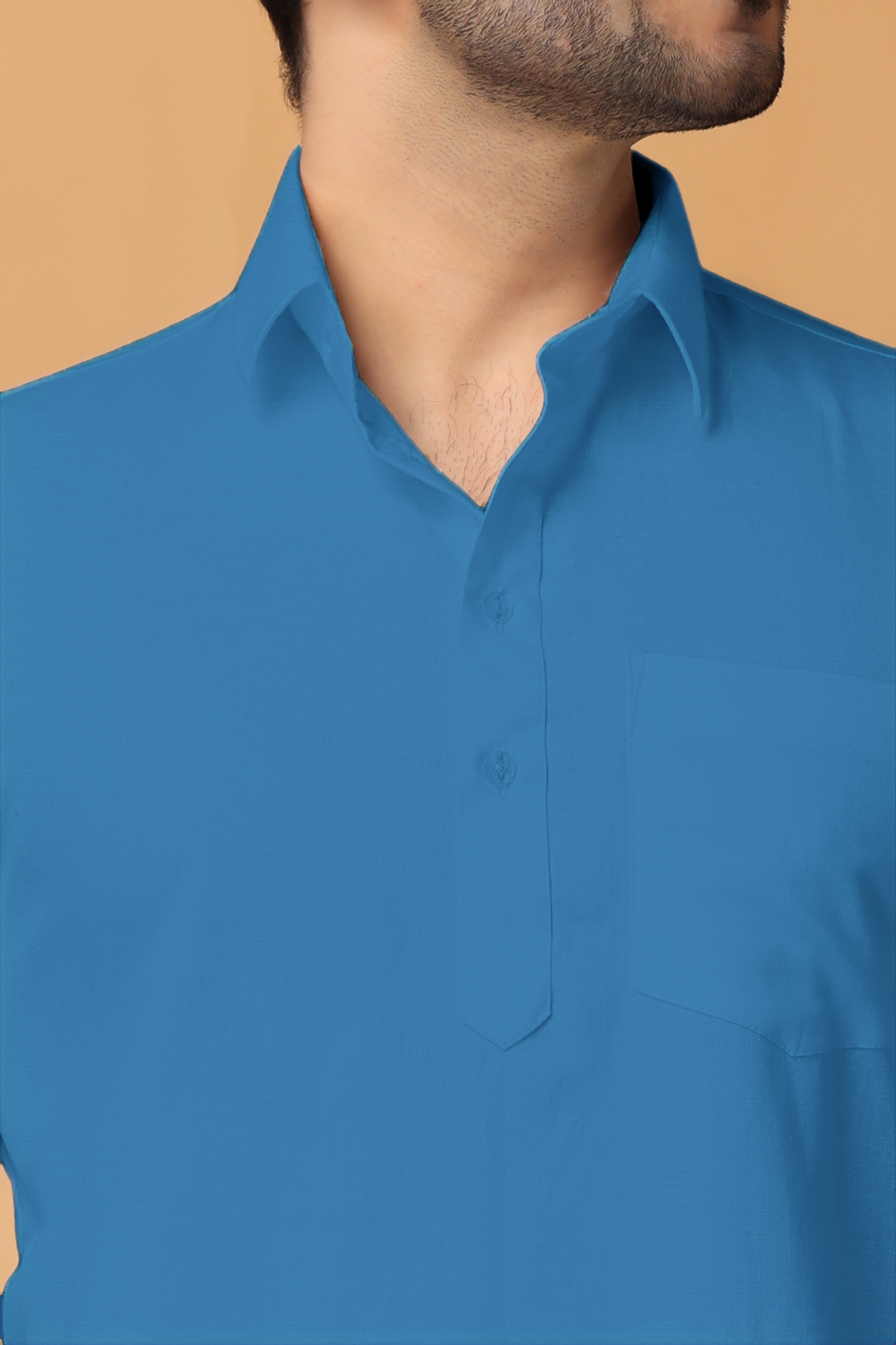 Firozi Breeze Cotton Short Kurta