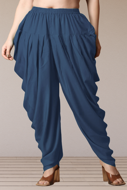 Teal Belted Dhoti Salwar