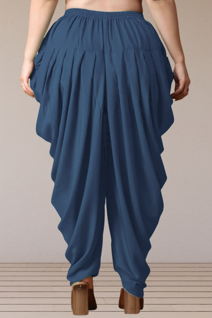 Teal Belted Dhoti Salwar