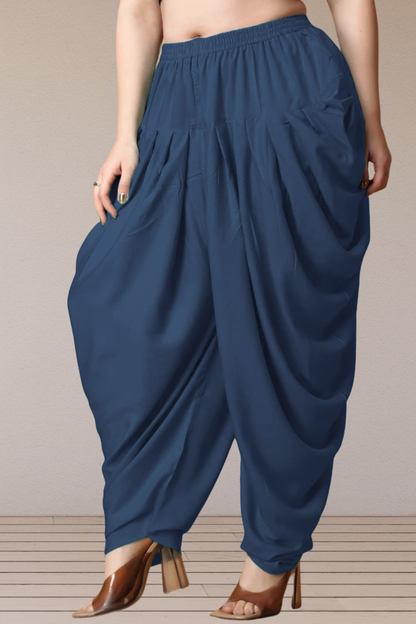 Teal Belted Dhoti Salwar