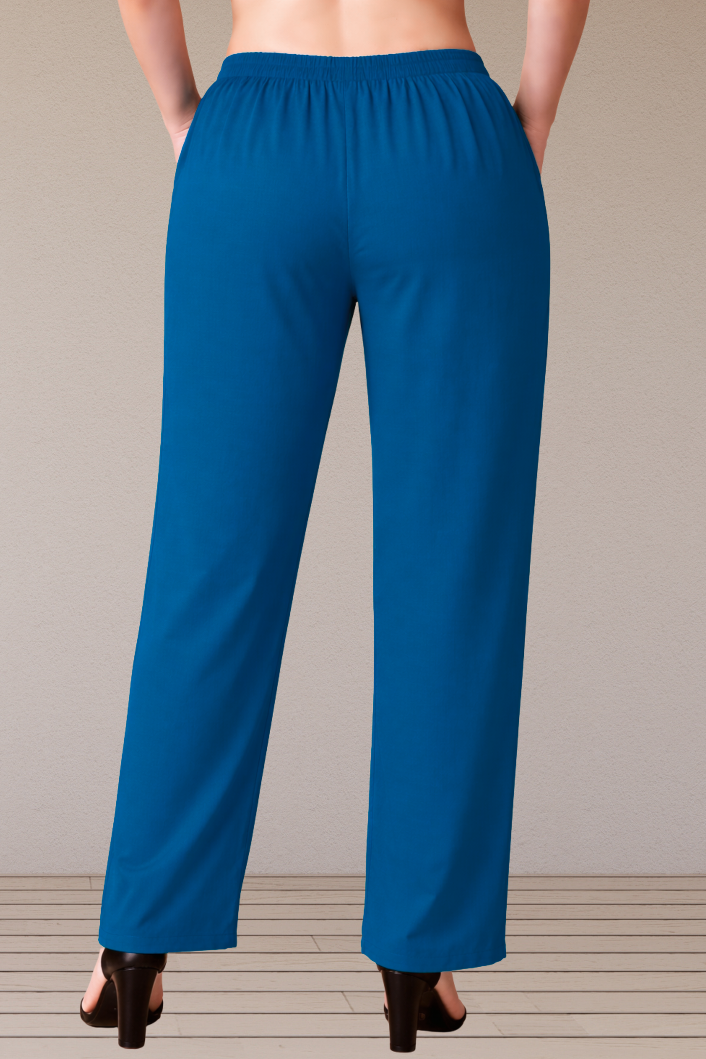 Teal Blue Rayon Kurti Pant