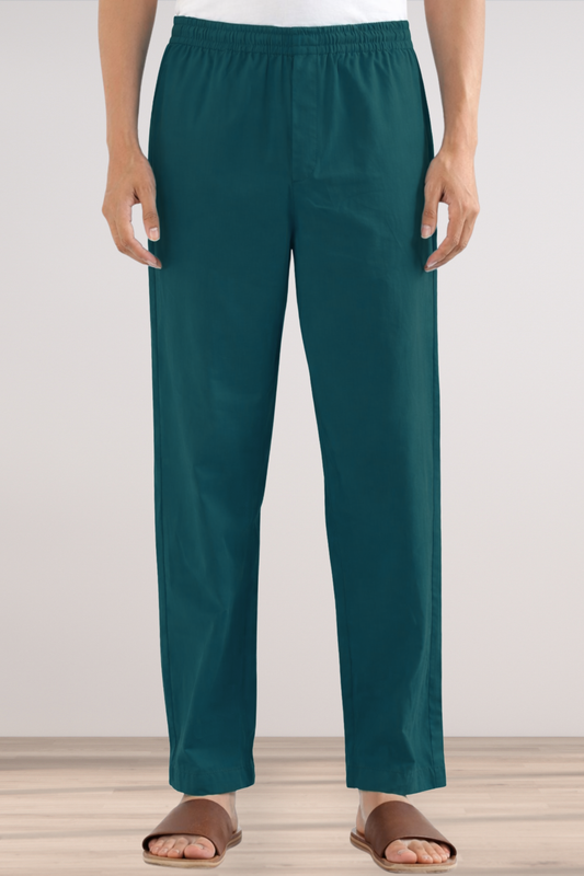 Teal Cotton Pant Pajama