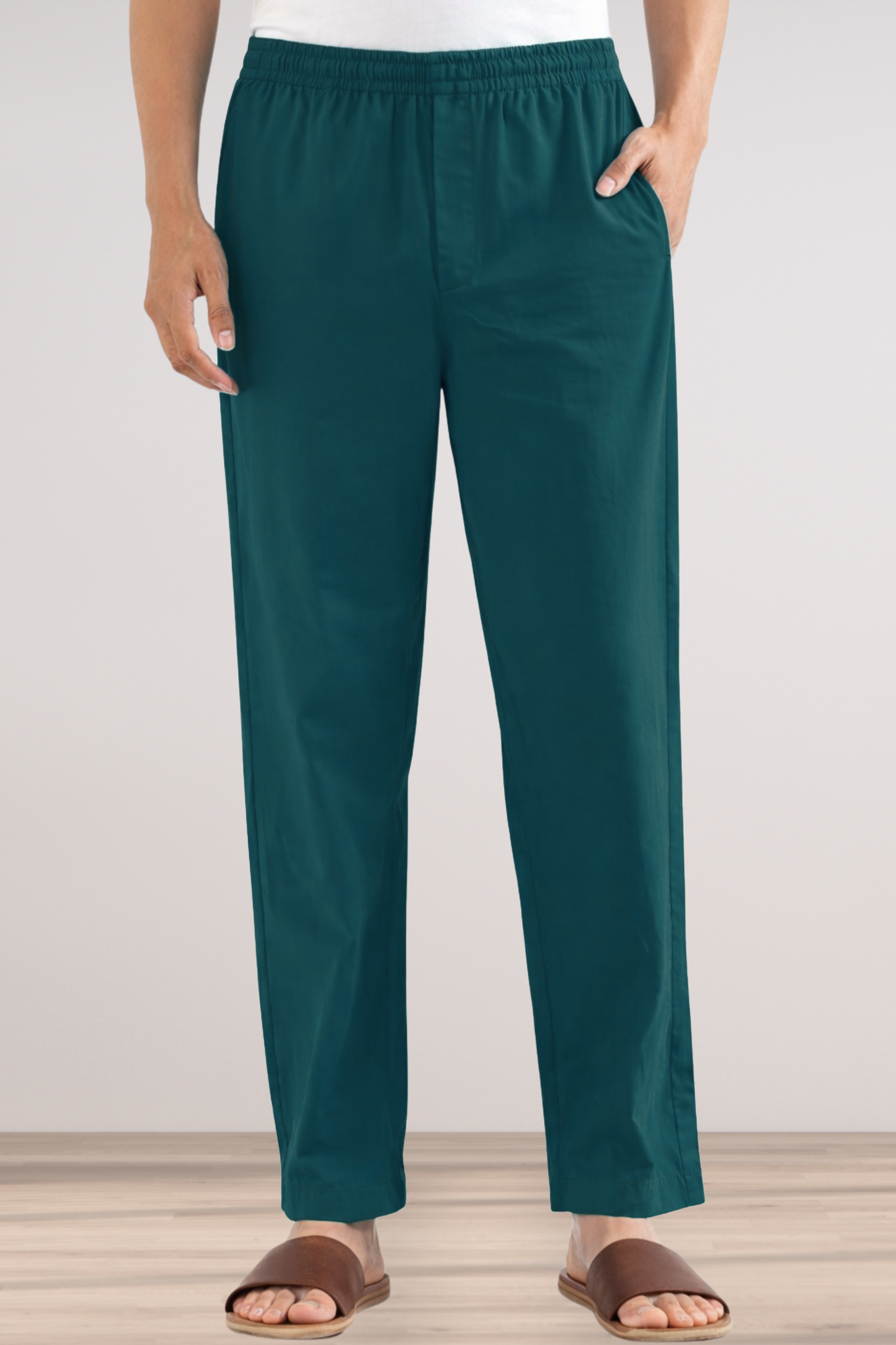 Teal Cotton Pant Pajama