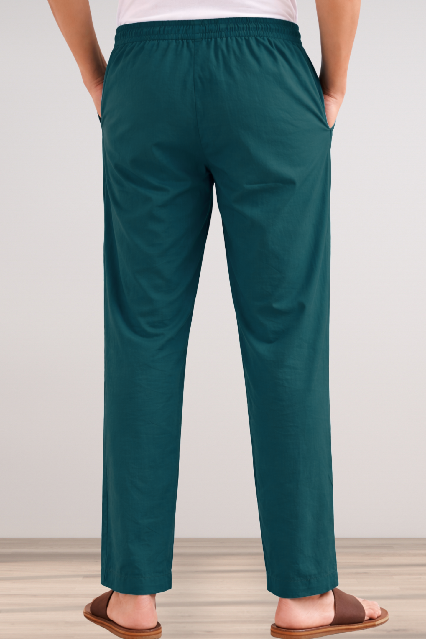 Teal Cotton Pant Pajama
