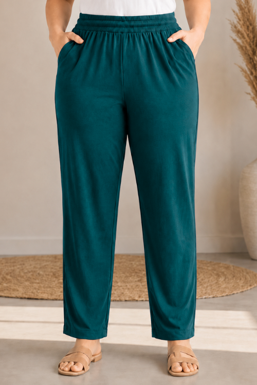 Teal Everyday Cotton Kurti Pants