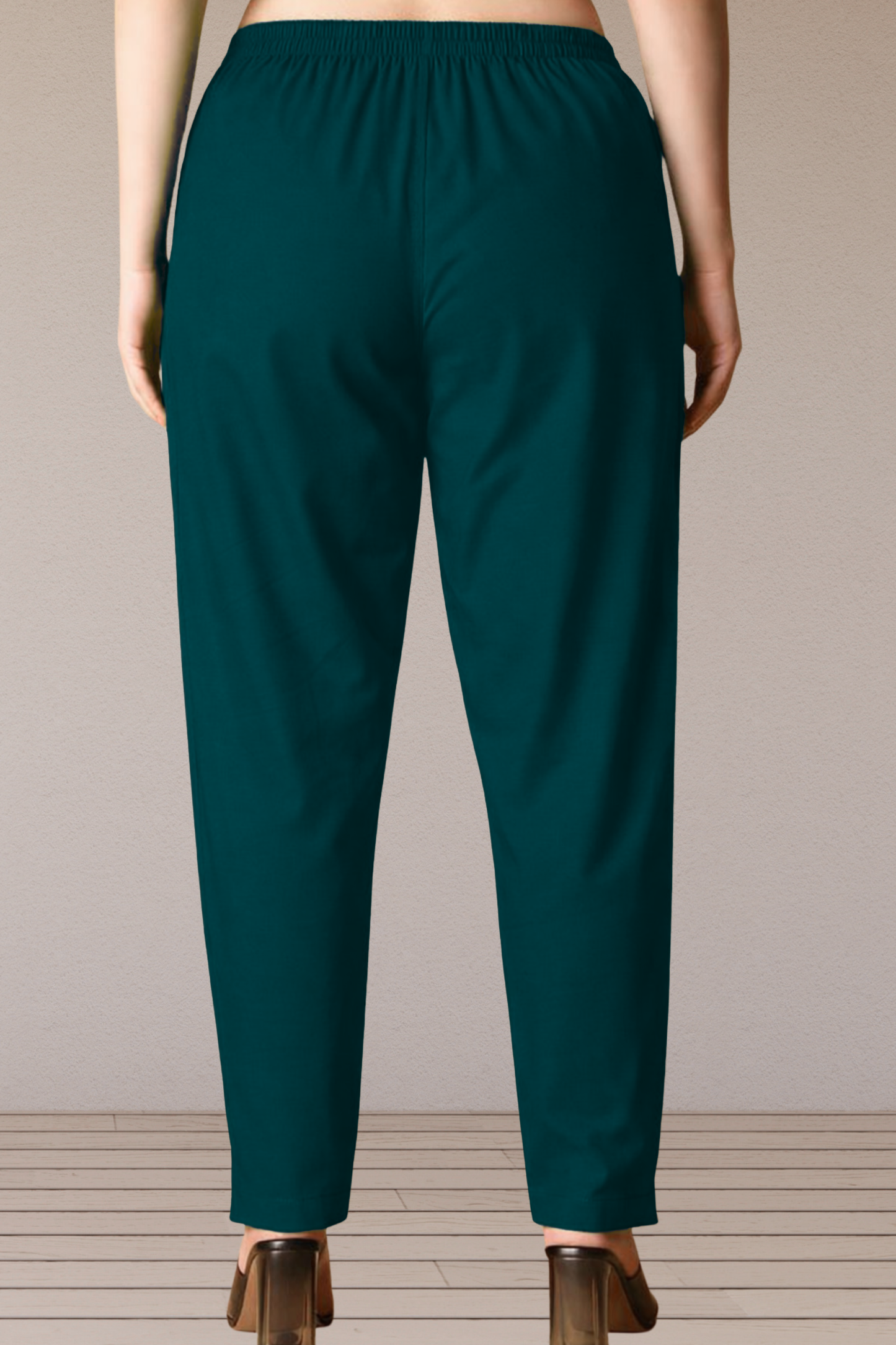 Teal Green Cotton Kurti Pant
