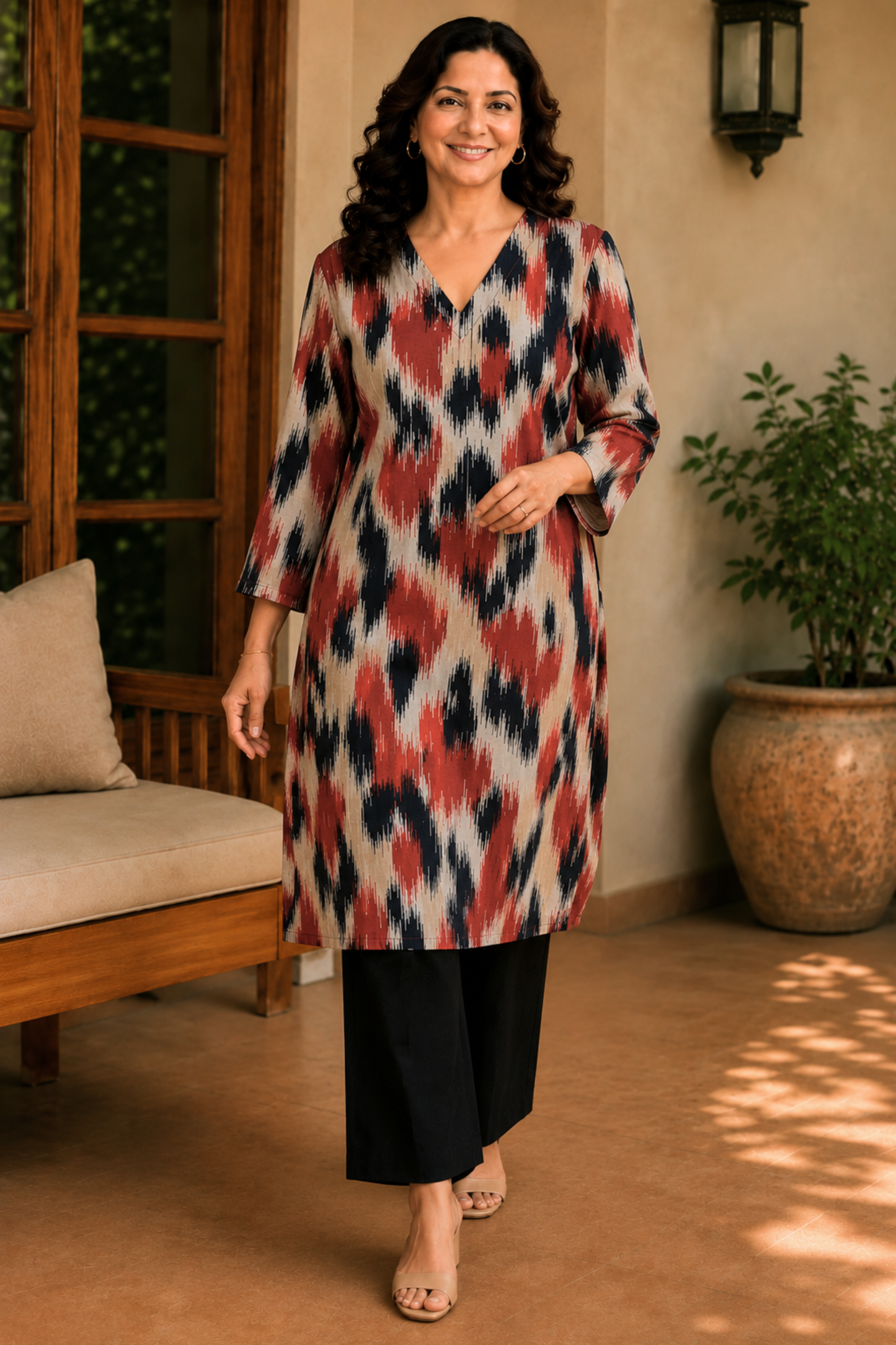 Terracotta Trails Cotton Kurta