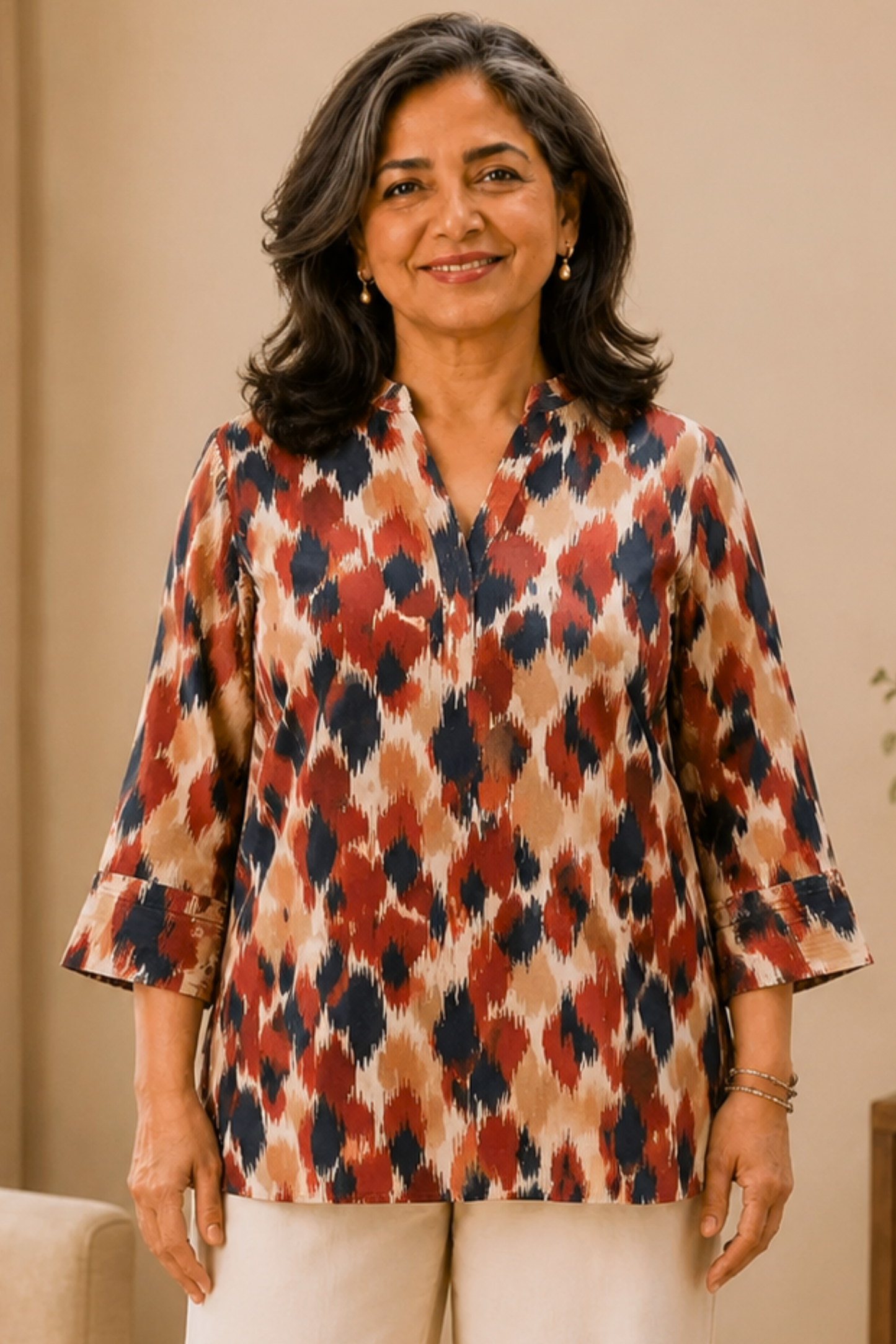 Terracotta Trails Cotton Short Kurta