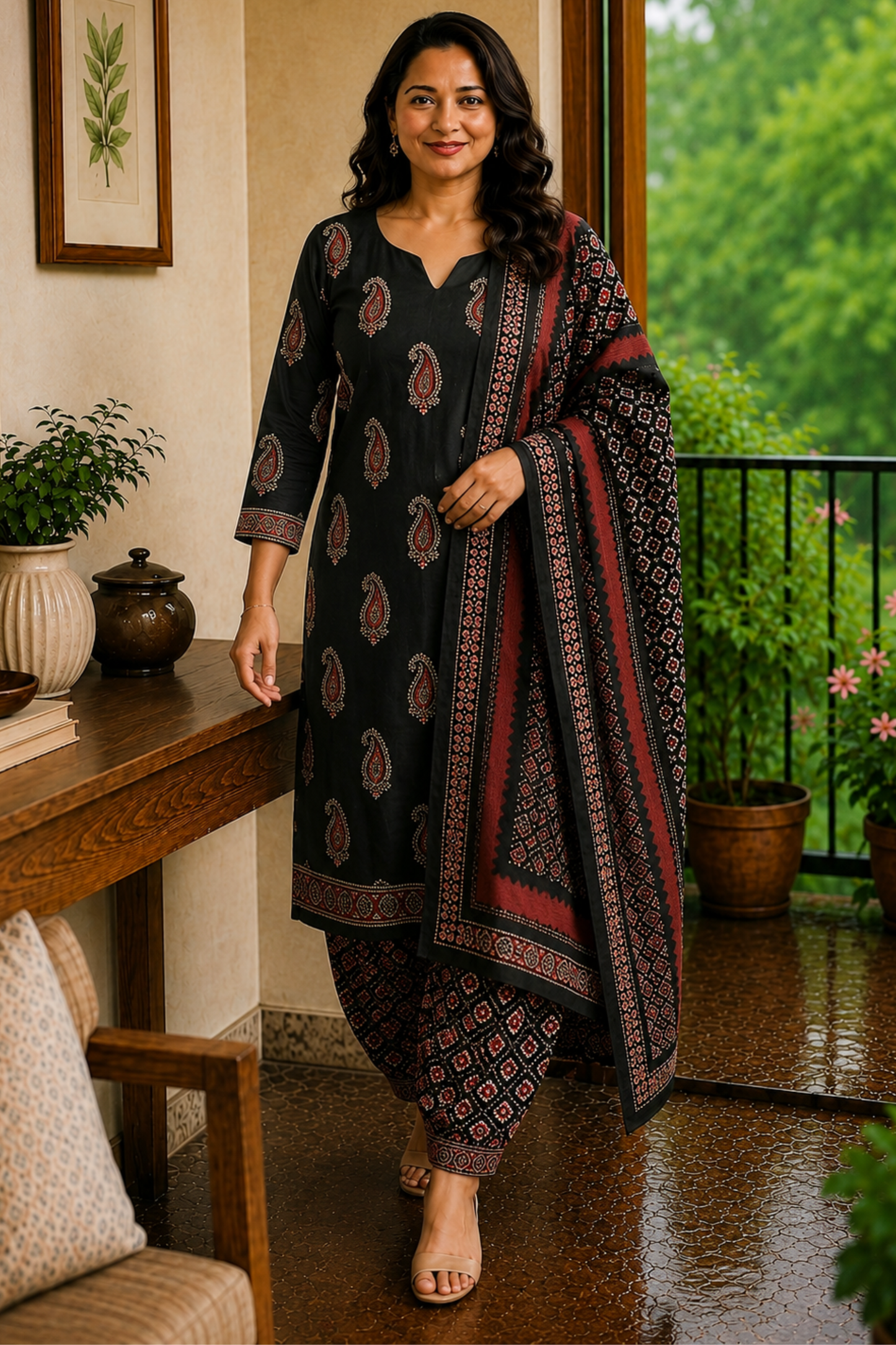 Blackwood Printed Cotton Kurta Set