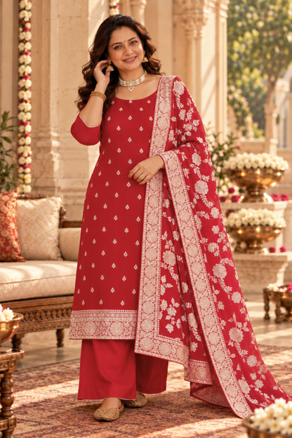 Timeless Bloom Crepe Suit Set