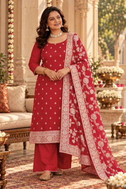 Timeless Bloom Crepe Suit Set