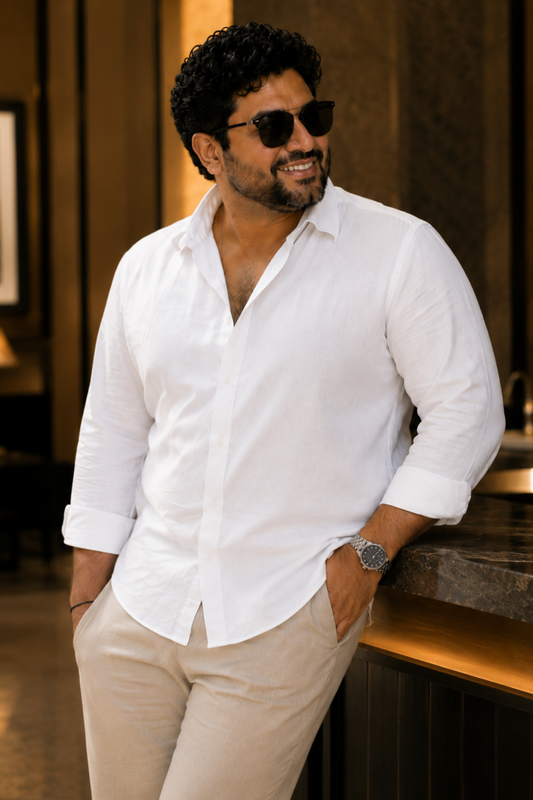 Timeless White Poplin Cotton Shirt