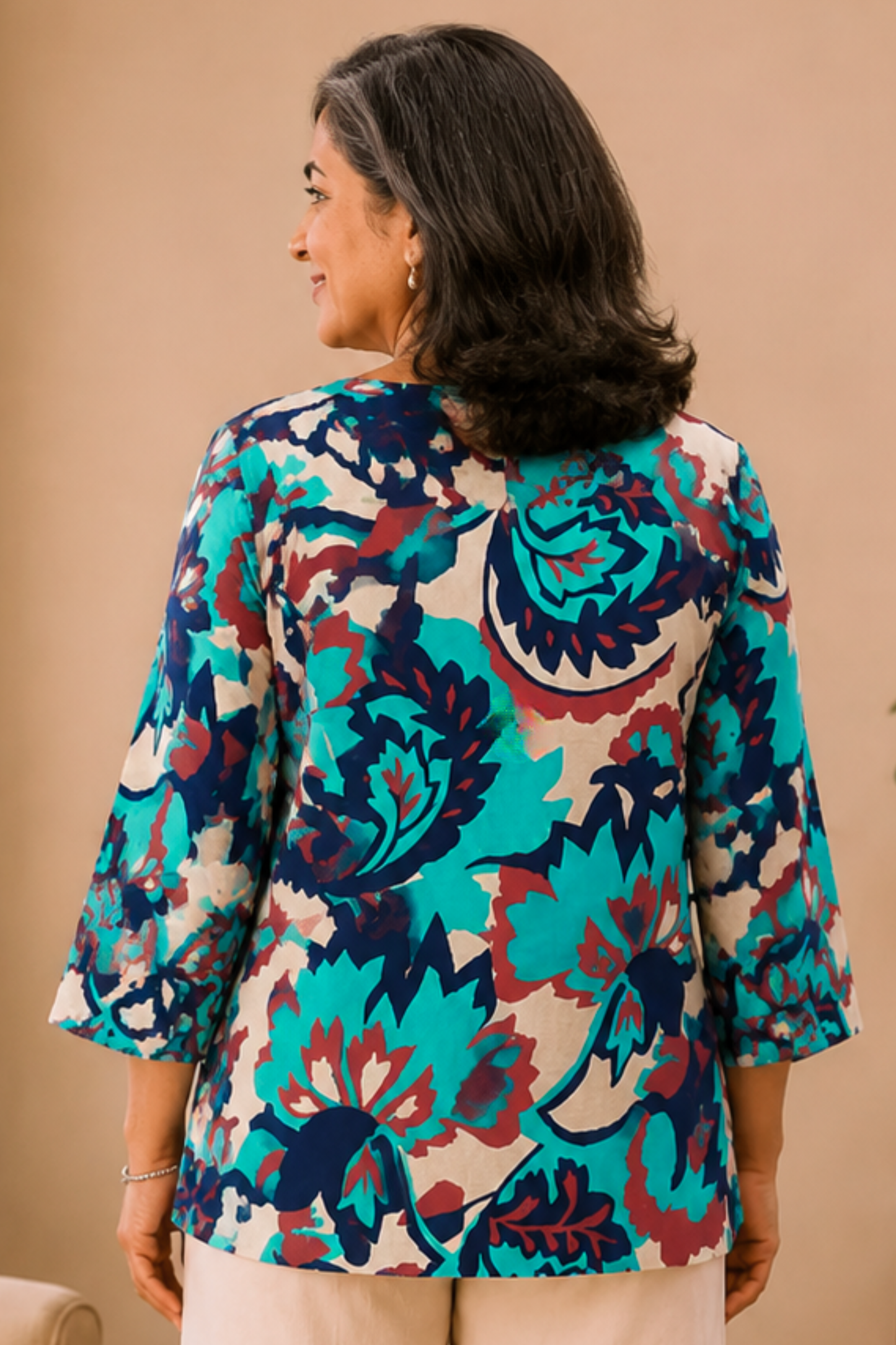 Tropical Muse Cotton Short Kurta