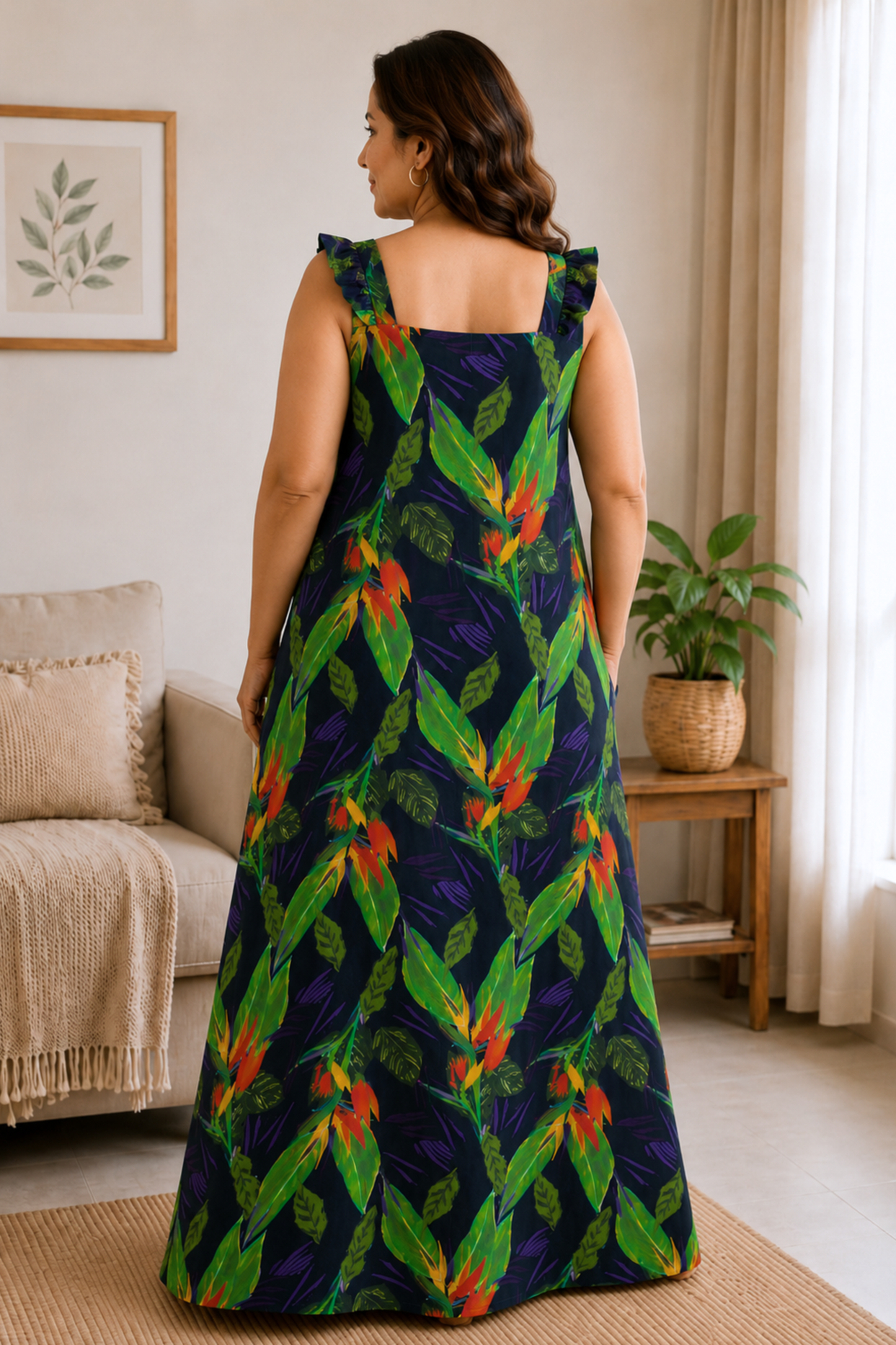 Rainforest Muse Rayon Lounge Dress