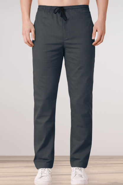 Twilight Grey Cotton Cargo - 2 Pocket