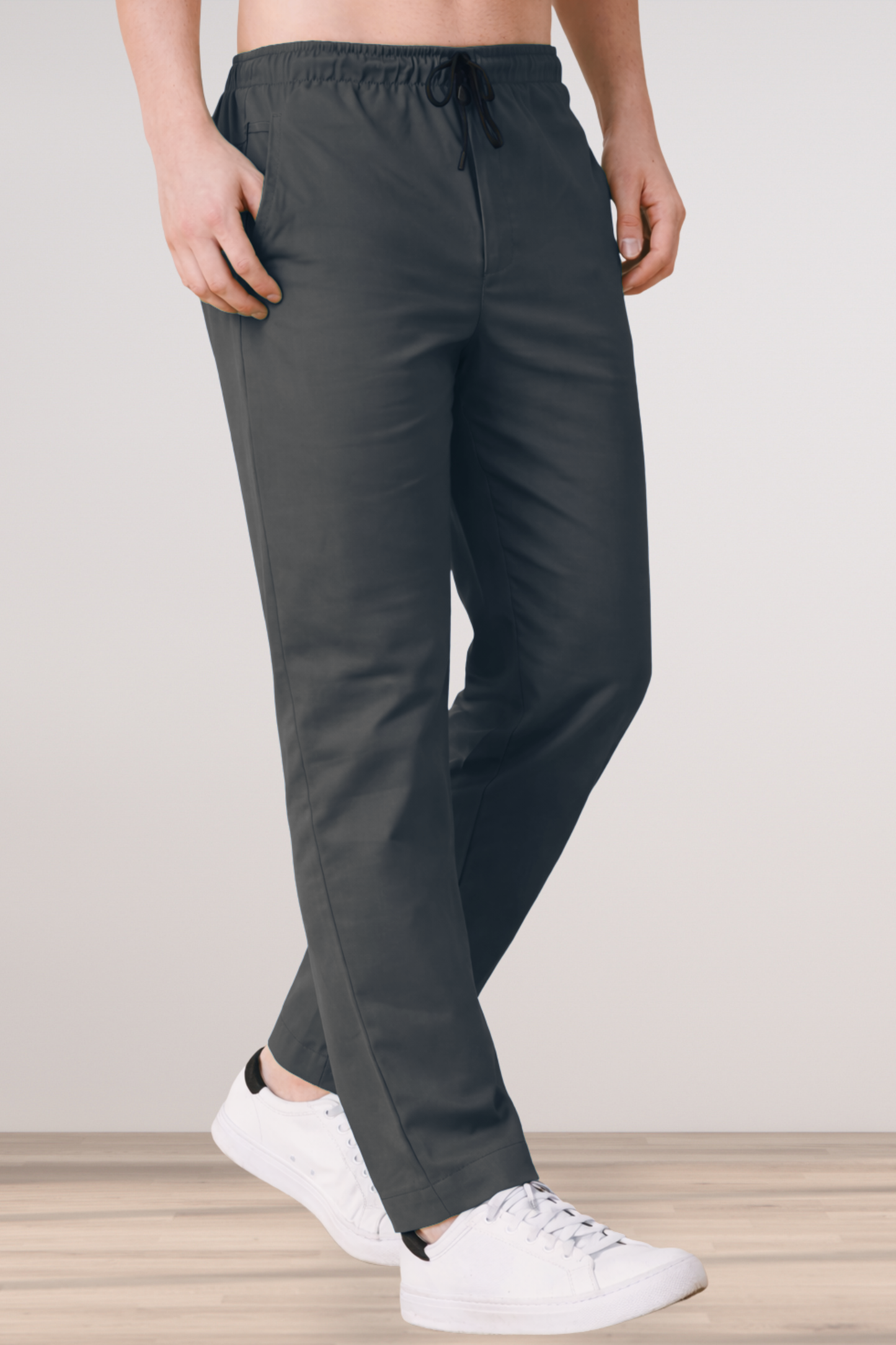 Twilight Grey Cotton Cargo - 2 Pocket