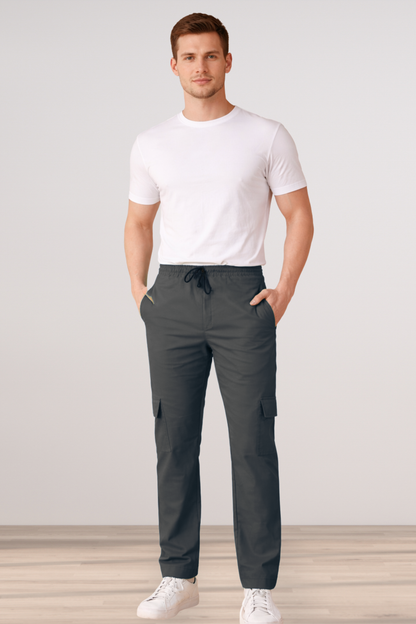 Twilight Grey Cotton Cargo - 4 Pocket