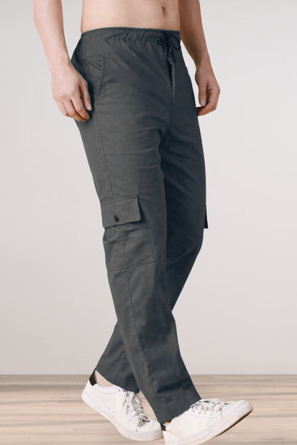 Twilight Grey Cotton Cargo - 4 Pocket