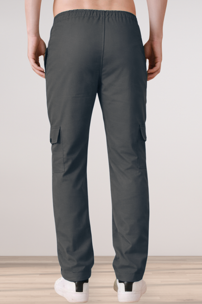 Twilight Grey Cotton Cargo - 4 Pocket