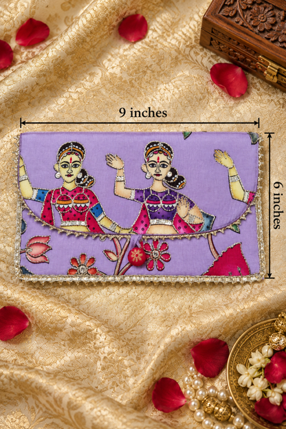 Twilight Lavender Handcrafted Shagun Envelope