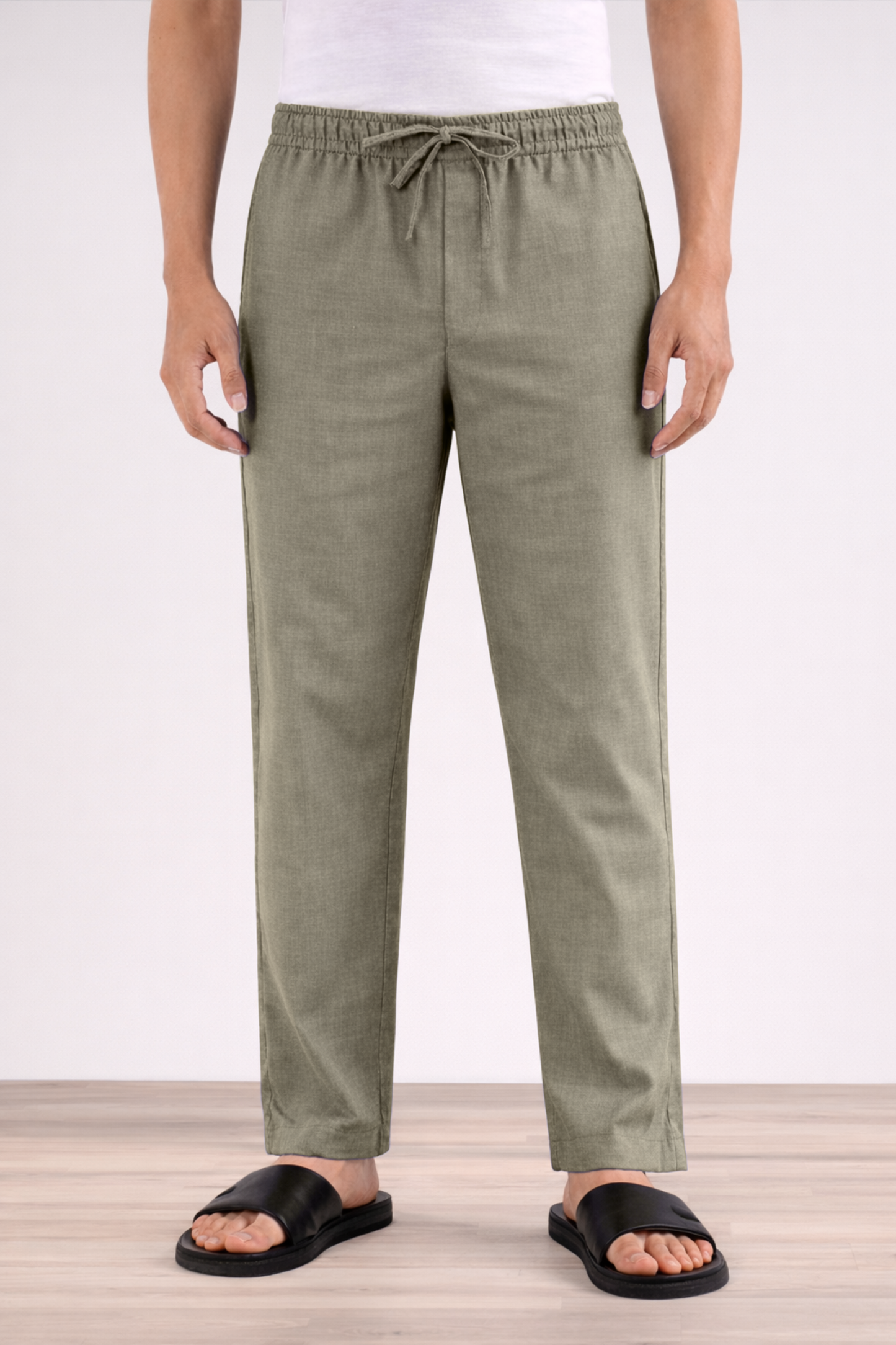 Umber Grey Cotton Pajama Pants