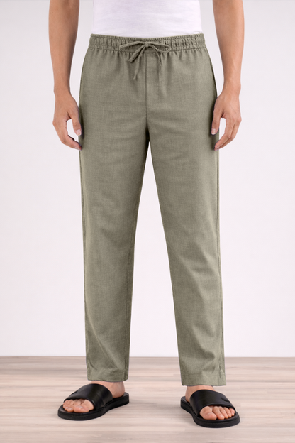 Umber Grey Cotton Pajama Pants
