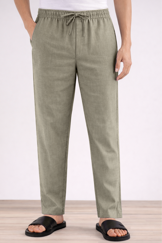 Umber Grey Cotton Pajama Pants