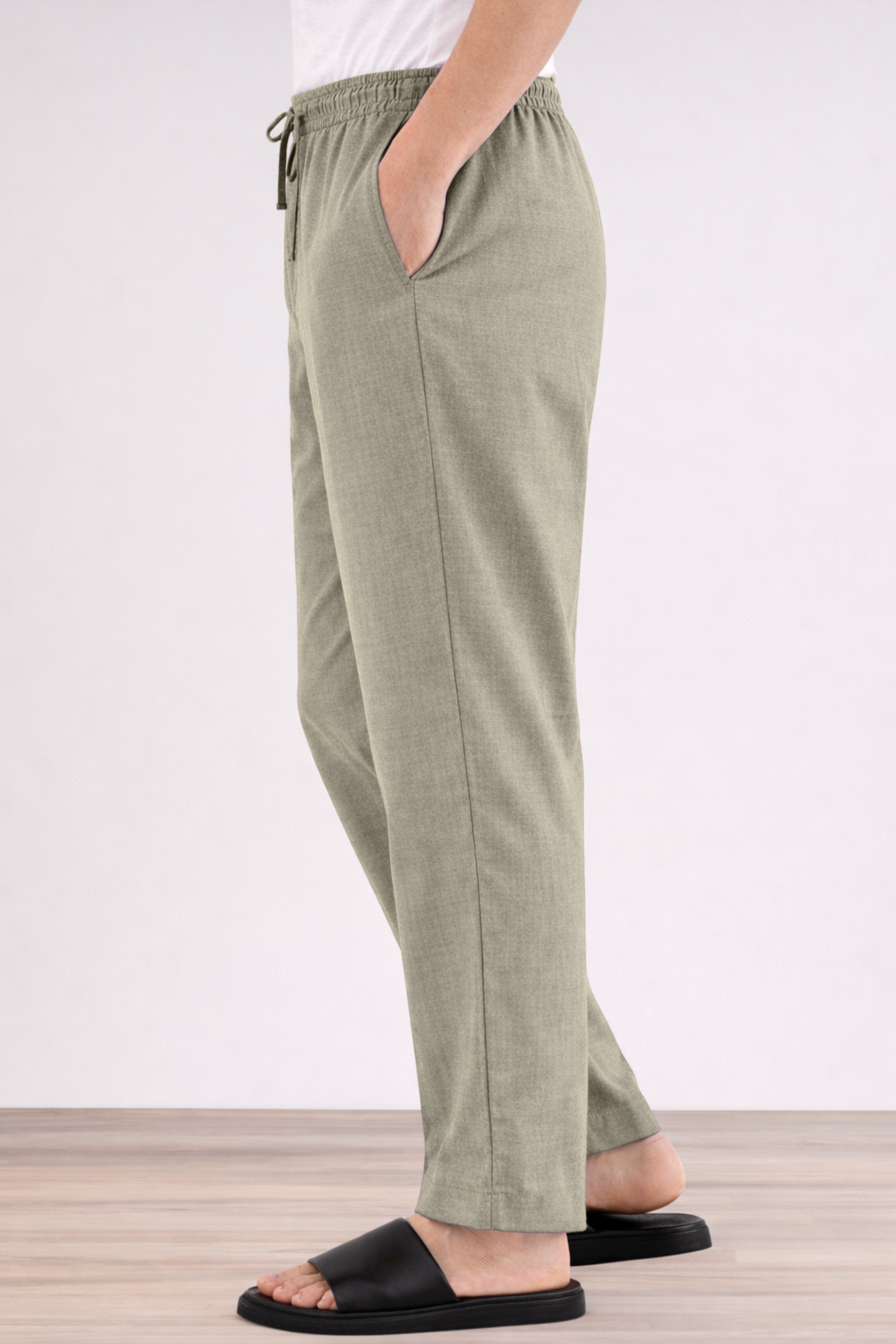 Umber Grey Cotton Pajama Pants
