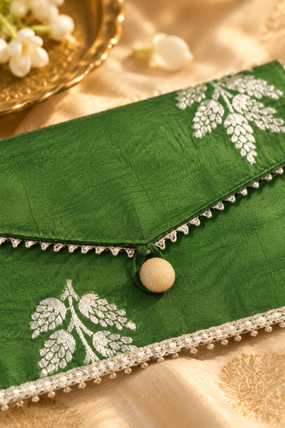 Vanya Green Handcrafted Shagun Envelope