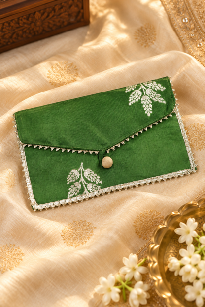 Vanya Green Handcrafted Shagun Envelope