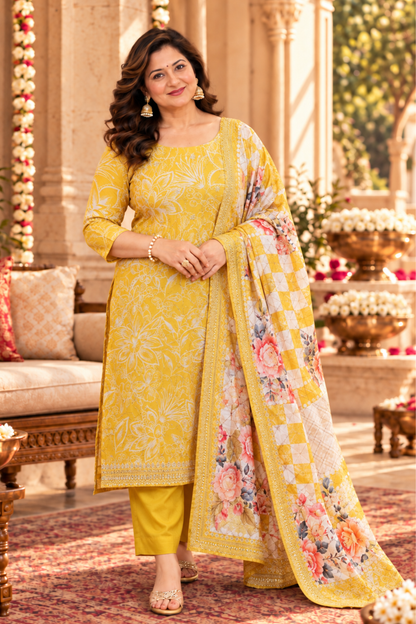 Vasant Mehfil Floral Suit Set
