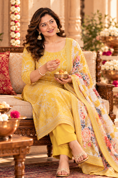 Vasant Mehfil Floral Suit Set