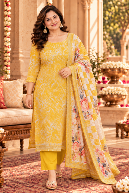 Vasant Mehfil Floral Suit Set