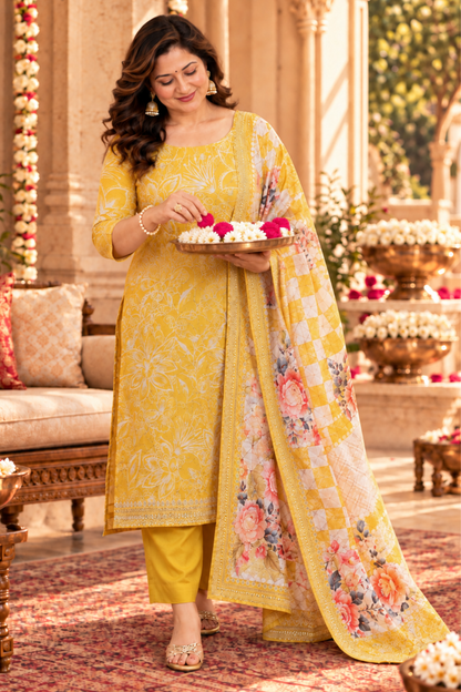 Vasant Mehfil Floral Suit Set