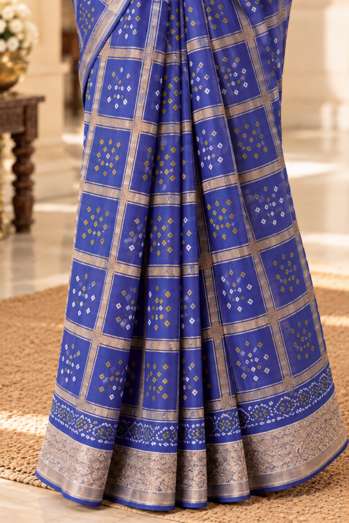 Neelima Printed Saree With 1.5 Mtr Blouse Piece