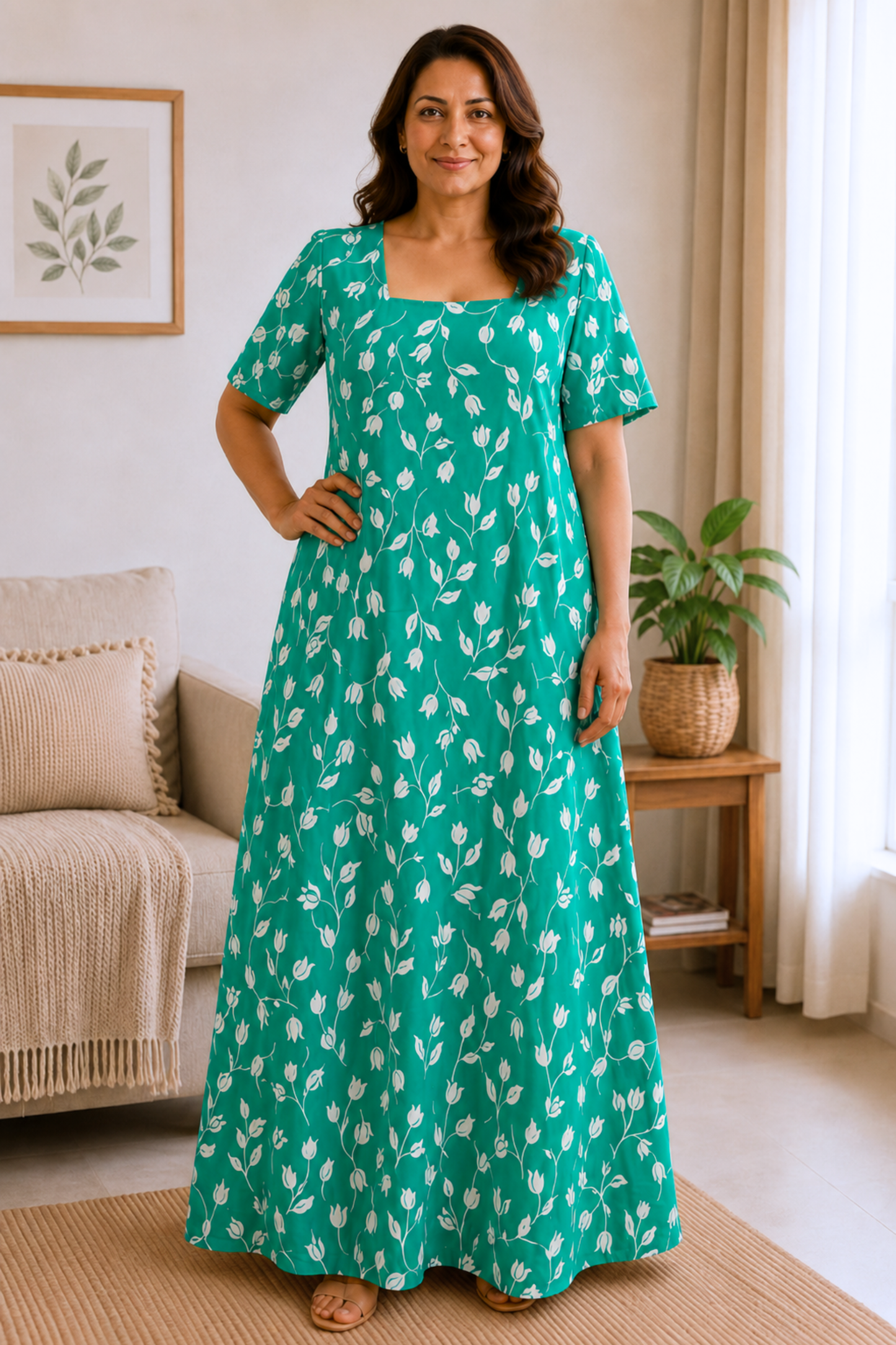 Emerald Ease Rayon Night Gown