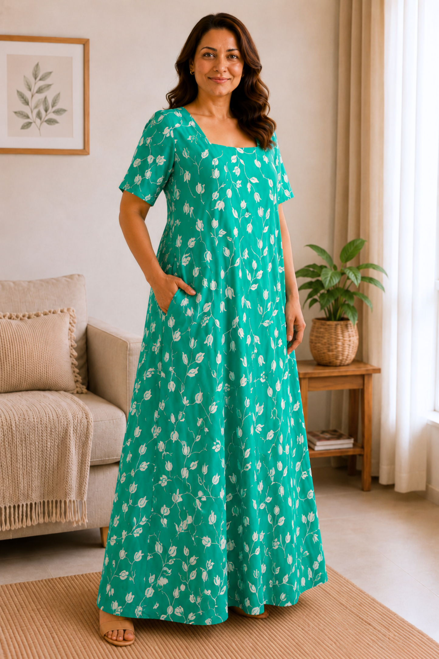 Emerald Ease Rayon Night Gown