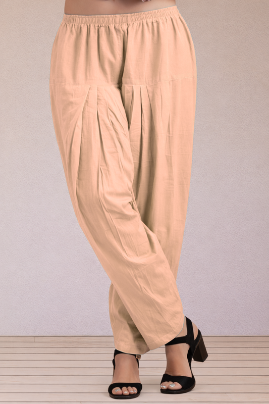 Very Light Pink Easy Fit Cotton Salwar