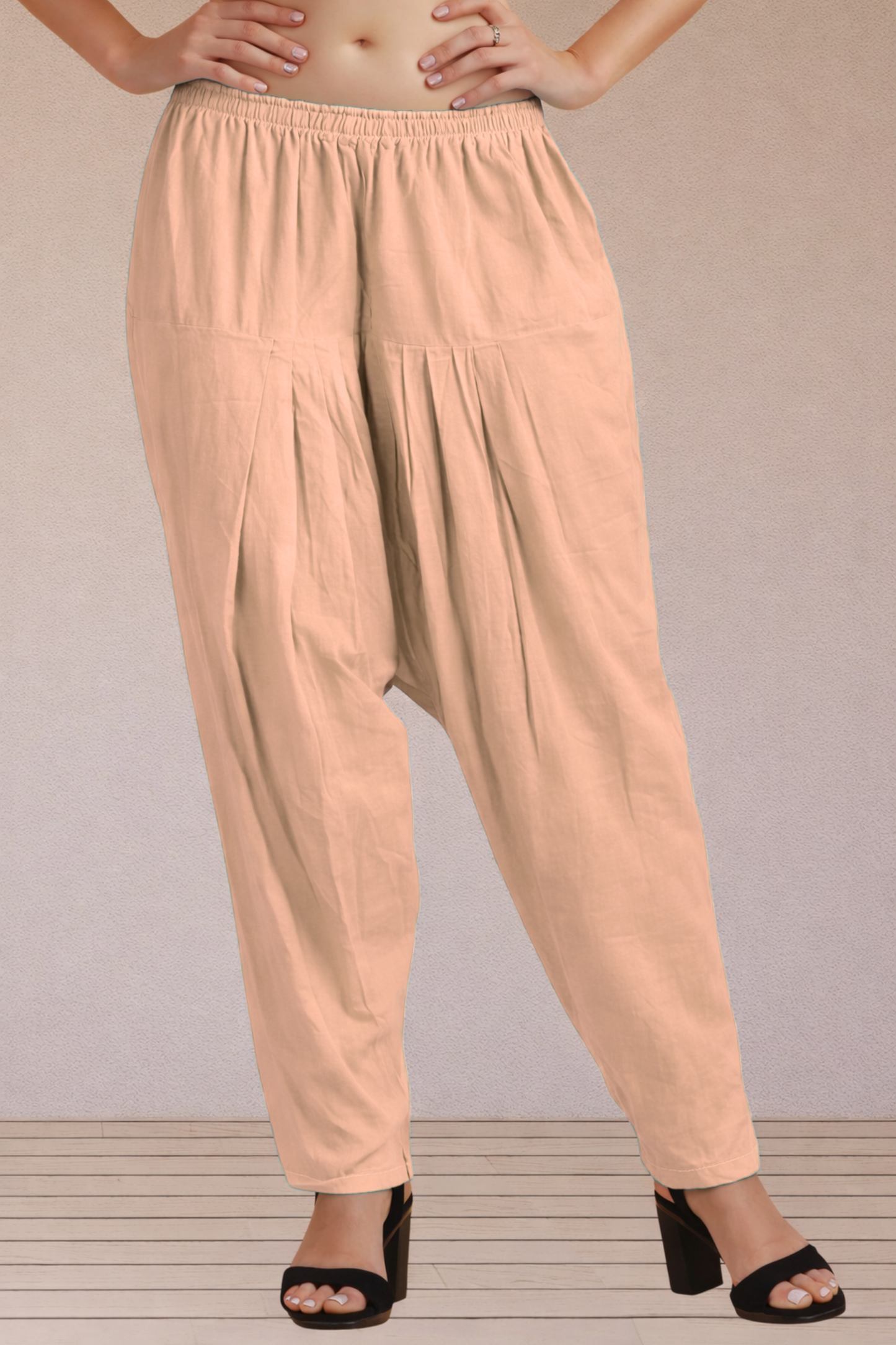 Very Light Pink Easy Fit Cotton Salwar