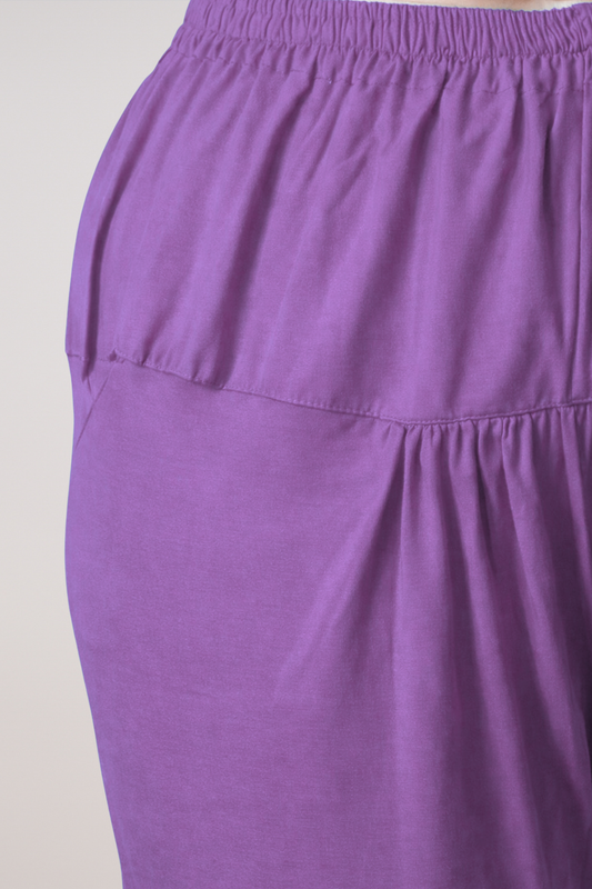 Violet Cotton Churidar Pants