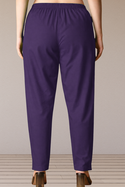 Violet Cotton Kurti Pant