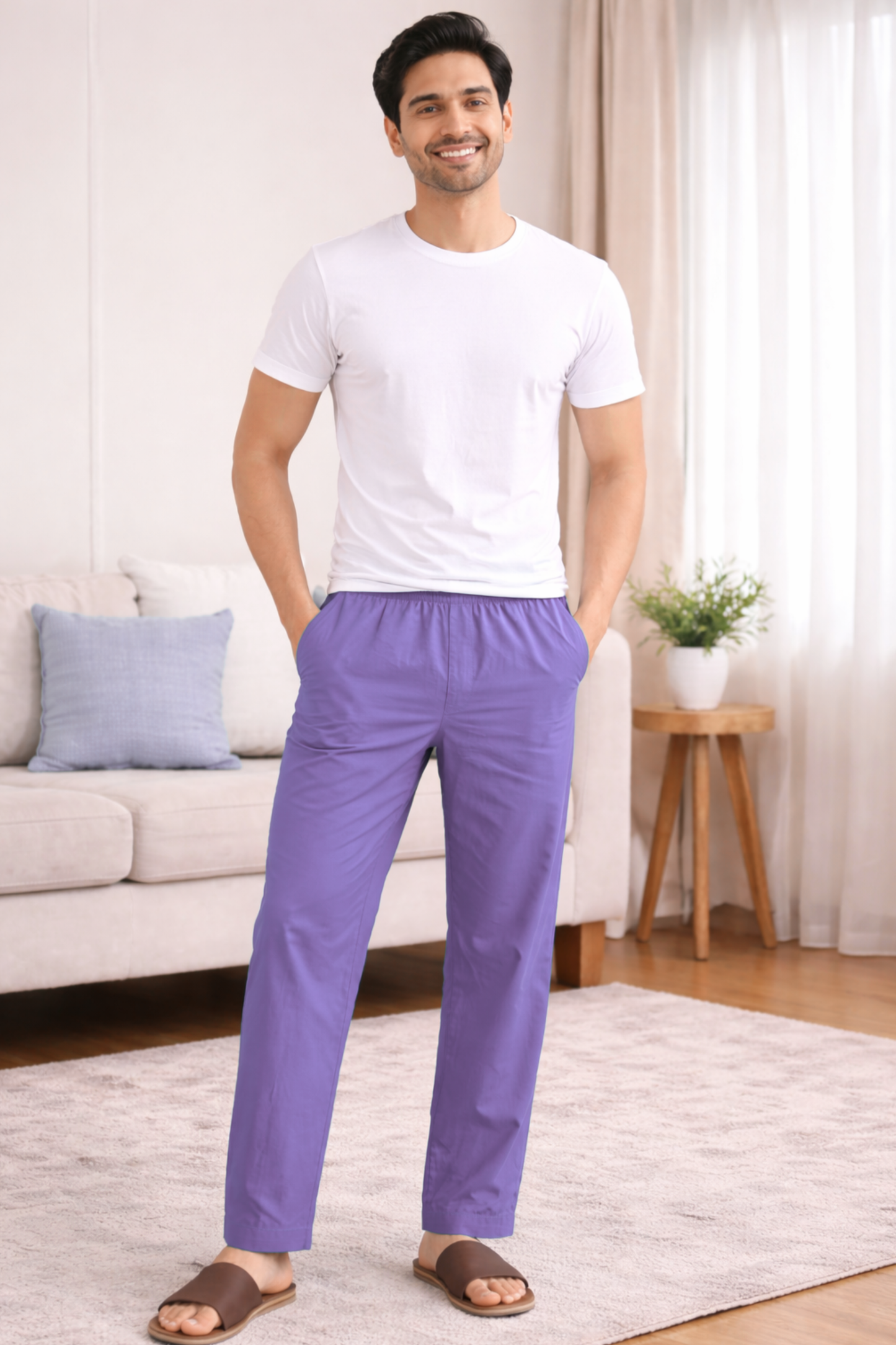Violet Cotton Pant Pajama