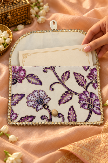 Violet Noor Handcrafted Shagun Envelope