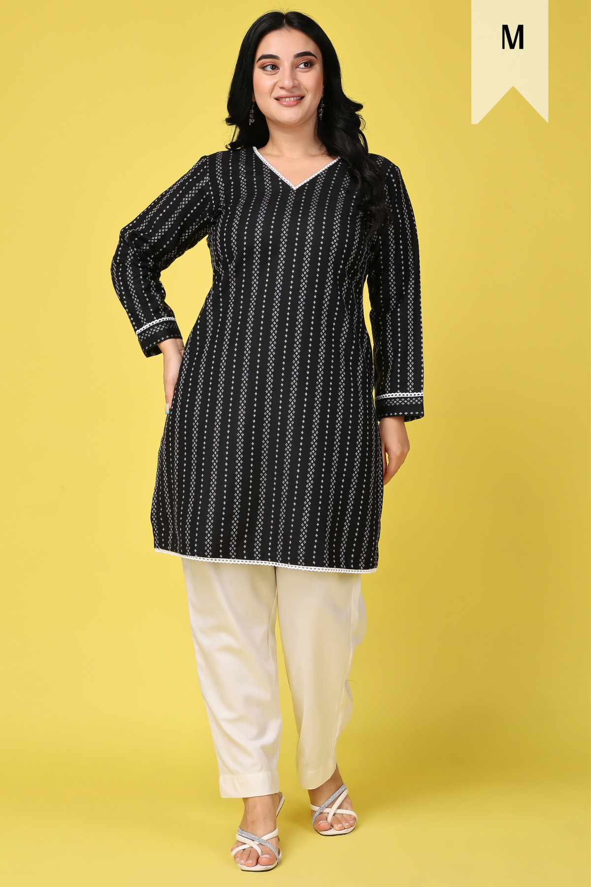 Buy Plus Size ​Cosmic Firelight Woollen Short Kurta At Apella | Sizes XS to 10 XL | India | Free Delivery | Customized